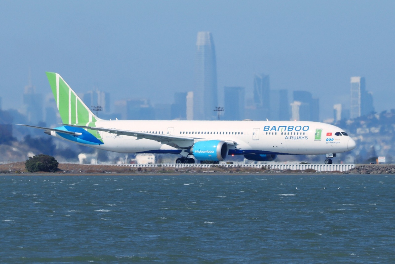 Chuyến bay QH9066 của Bamboo Airways được khai thác trên dòng tàu thân rộng Boeing 787-9 Dreamliner